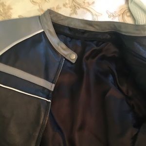 Gorgeous woman’s motorcycle jacket.